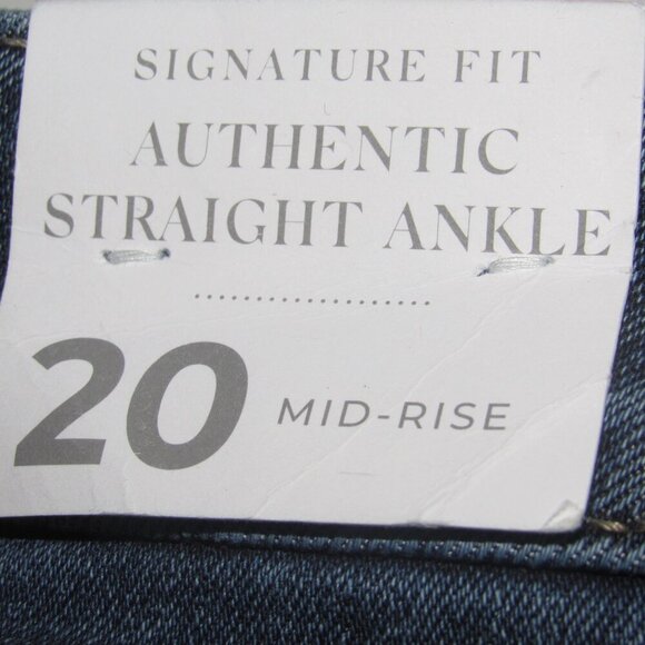 NWT LANE BRYANT Signature Fit Mid-Rise Straight Magic Waistband Ankle Jeans 20 - Picture 7 of 7